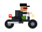 Motorradgegner aus dem Spiel